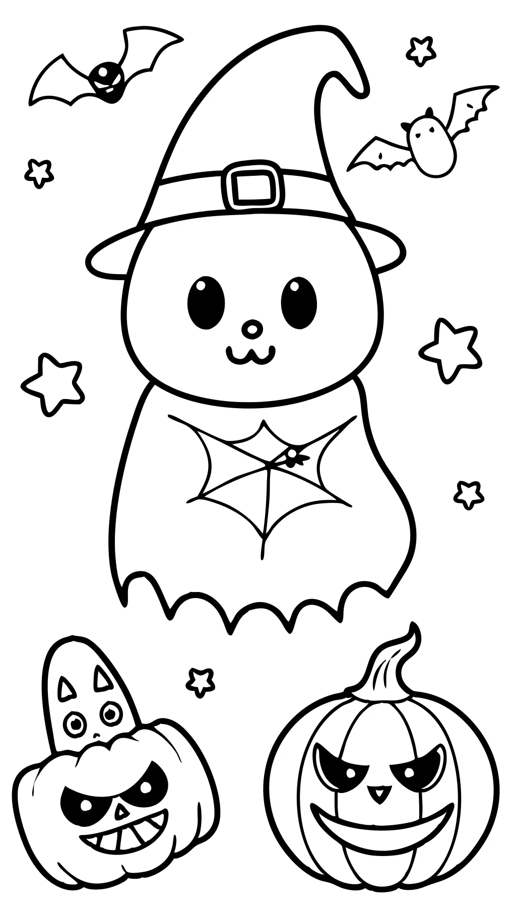 coloriages d’Halloween faciles